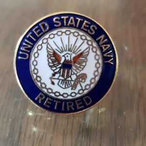 US Navy Retired pin